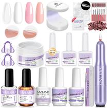 Kit de gel para unhas Builder SAVILAND com furadeira para unhas e lâmpada UV