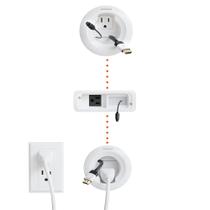 Kit de Gerenciamento de Cabos ECHOGEAR EGAV-CMIWSB para TV e Barra de Som