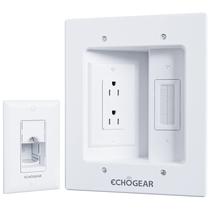 Kit de gerenciamento de cabos ECHOGEAR TV Cord Hider para TV de parede