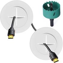 Kit de gerenciamento de cabos Riozoo TV Wire Hider para montagem na parede