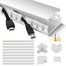 Kit de gerenciamento de cabos Stageek de 9 peças para entroncamento de cabos branco