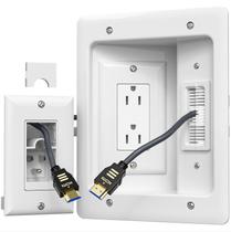 Kit de gerenciamento de cabos TV Cord Hider para TV montada na parede Kit de gerenciamento de cabos TV Cord Hider para TV montada na parede