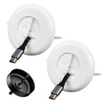 Kit de gerenciamento de cabos VCELINK Brush in Wall para TV montada na parede