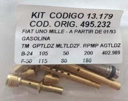 Kit De Giclagem Gicleur Uno Mille - Gasolina Tldf