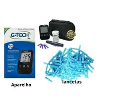 Kit de Glicemia Completo +100 Lancetas G -tech