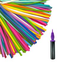 Kit de Globos HXDISWSM 200 Piezas con Bomba 260Q para Modelar de Látex Kit de Globos HXDISWSM 200 Piezas con Bomba 260Q para Modelar de Látex