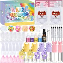 Kit de Gloss Labial Jcoos DIY Hidratante com Chaveiro Glitter Kit de Gloss Labial Jcoos DIY Hidratante com Chaveiro Glitter