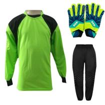 Kit de Goleiro Infantil Camisa + Calça Acolchoada + Luva Kit de Goleiro Infantil Camisa + Calça Acolchoada + Luva