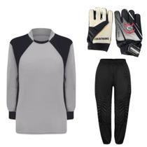 Kit De Goleiro TRB + Luva De Goleiro Infantil Corinthians DRB Goalkeeper