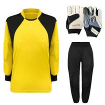 Kit De Goleiro TRB + Luva De Goleiro Infantil Santos DRB Goalkeeper