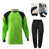 Kit De Goleiro TRB + Luva De Goleiro Infantil Santos DRB Goalkeeper