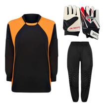 Kit De Goleiro TRB + Luva De Goleiro Infantil São Paulo DRB Goalkeeper