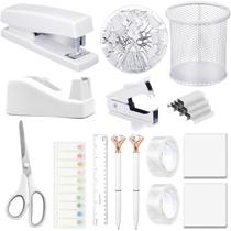 Kit de Grampeador e Fita Adesiva Musejoy 15 em 1 para Escritório Kit de Grampeador e Fita Adesiva Musejoy 15 em 1 para Escritório