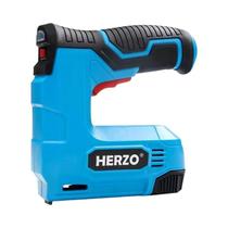 Kit De Grampeador Elétrico HERZO 4V Sem Fio Recarregável 2 Em 1 Para DIY Com Grampos De Aço