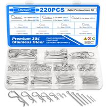 Kit de Grampos de Fixação LRVOJUY 220 Peças em Aço Inoxidável 304 Kit de Grampos de Fixação LRVOJUY 220 Peças em Aço Inoxidável 304