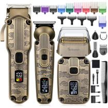 Kit de Grooming Scttomon - Aparador de Barba e Máquina de Cortar Cabelo para Homens Kit de Grooming Scttomon - Aparador de Barba e Máquina de Cortar Cabelo para Homens
