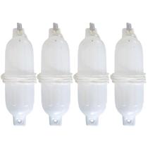 Kit de guardafangos SEACHOICE en vinilo blanco 11,5 x 41 cm, paquete de 4 Kit de guardafangos SEACHOICE en vinilo blanco 11,5 x 41 cm, paquete de 4
