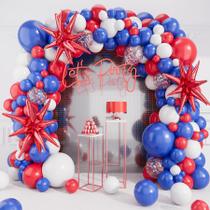 kit de guirlanda Balloon Arch Deiiom, 127 unidades, azul, branco, vermelho