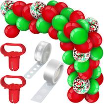 Kit de guirlanda de arco de balão de Natal, 125 unidades de látex Kit de guirlanda de arco de balão de Natal, 125 unidades de látex