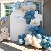 Kit de guirlanda de balão Vztipki Dusty Blue 167 unidades para festa