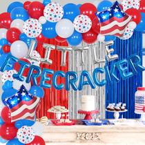 Kit de guirlanda de balões para decoração de festa JOYMEMO Little Firecracker Kit de guirlanda de balões para decoração de festa JOYMEMO Little Firecracker