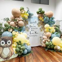 Kit de guirlanda de balões Pinbra azul amarelo verde com balões