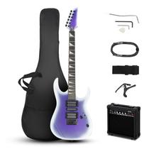 Kit de Guitarra Elétrica Ktaxon 39 com Amplificador de 20W - Ideal para Iniciantes