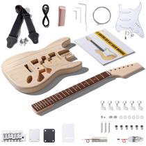 Kit de guitarra elétrica Leo Jaymz DIY ST Style com corpo em Paulownia