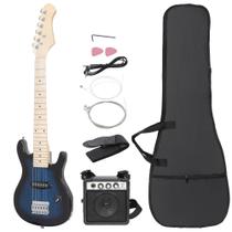 Kit de Guitarra Elétrica Smartxchoices 30 Polegadas para Crianças - Kit Inicial Kit de Guitarra Elétrica Smartxchoices 30 Polegadas para Crianças - Kit Inicial