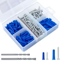Kit de hardware: âncoras e parafusos de parede KURUI, 200 unidades com broca