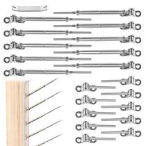 Kit de hardware para trilhos de cabos Muzata Swage Toggle T316 Steel Kit de hardware para trilhos de cabos Muzata Swage Toggle T316 Steel