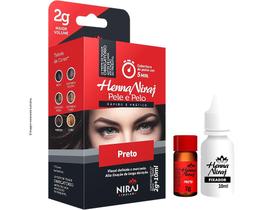 Kit de Henna para Sobrancelhas 1,5g + Fixador 10ml - NIRAJ Kit de Henna para Sobrancelhas 1,5g + Fixador 10ml - NIRAJ
