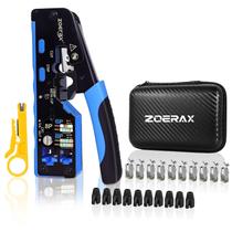 Kit de Herramientas de Crimpado ZOERAX para Conectores CAT7 RJ45 con Pelacables