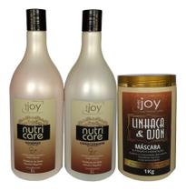 Kit De Hidratação E Reconstrução Linhaça E Ojon Ever Joy Kit De Hidratação E Reconstrução Linhaça E Ojon Ever Joy