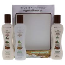 Kit de hidratação intensa BioSilk Silk Therapy com óleo de coco x3 Kit de hidratação intensa BioSilk Silk Therapy com óleo de coco x3