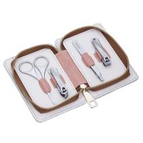 Kit de higiene Bertha Avery, 4 peças de aço cirúrgico com estojo