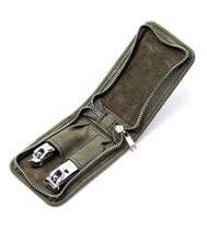 Kit de higiene Breed Dagger de 2 peças em aço cirúrgico com estojo