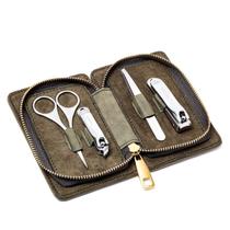 Kit de higiene BREED Sabre de 4 peças em aço cirúrgico com estojo