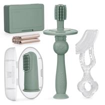 Kit de higiene bucal infantil haakaa Training Toothbrush Set Kit de higiene bucal infantil haakaa Training Toothbrush Set
