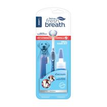 Kit de higiene bucal TropicClean Fresh Breath para cães grandes