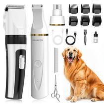Kit de higiene: cortador de cabelo para cães e cortador de unhas com aparador de patas