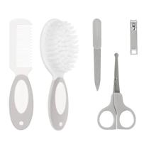 Kit De Higiene Cuidados Do Bebe 5 Pecas Cinza Buba 13687