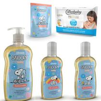 kit de Higiene Infantil Cottonbaby Snoopy Livre de Lagrimas