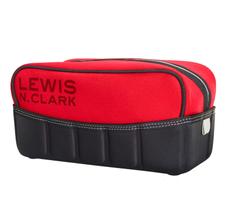 Kit de Higiene Lewis N. Clark Travelflex - Bolsa de Viagem com Zíper - Vermelho