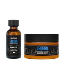 Kit de Higiene Live Bearded: Óleo e Manteiga para Barba Legend
