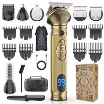 Kit de Higiene Masculina REHOYO - Máquina de Barbear Elétrica e Aparador de Barba