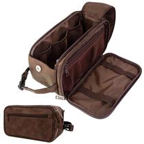Kit de Higiene Masculino PAVILIA - Bolsa de Barbear Travel Essentials