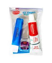 Kit De Higiene Oral Viagem Light Esc + Fio 25M + Creme 50G