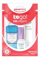 Kit de Higiene Oral Viagem To Go Powerdent Compacto, Completo com Escova e Pasta Dental Kit de Higiene Oral Viagem To Go Powerdent Compacto, Completo com Escova e Pasta Dental