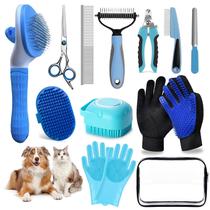 Kit de higiene para animais de estimação, 13 unidades para cães e gatos com cortador de unhas